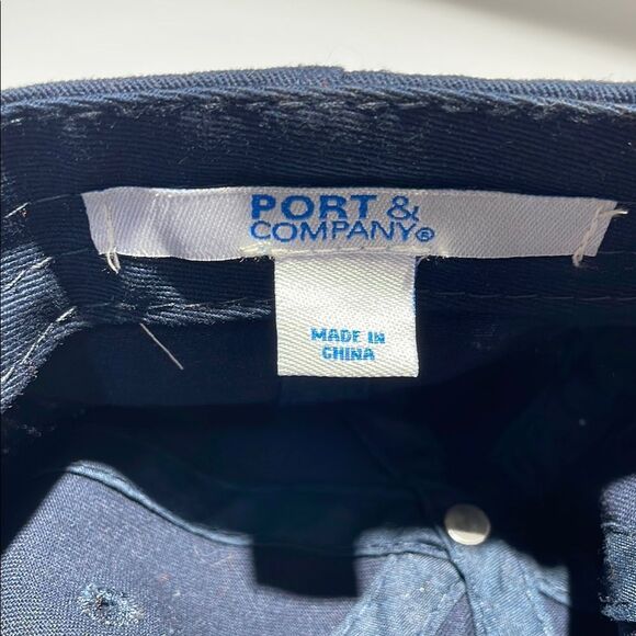 Port and Company Blue Baseball Cap Casual Style - Picture 9 of 9